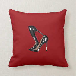 LOUBOUTIN STOPT MET RODE achtergrond Kussen