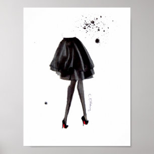 Louboutins in inkt poster