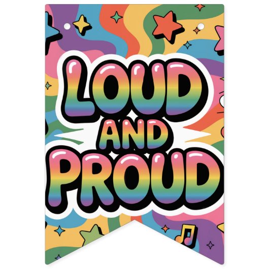 LOUD AND PROUD | LGBTQ+ Pride Ally Vlaggetjes (Tweede vlag)