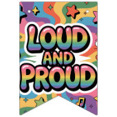 LOUD AND PROUD | LGBTQ+ Pride Ally Vlaggetjes (Eerste vlag)