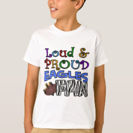 Loud Eagle Fan Zebra T-shirt