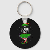Loud Elf Christmas Family Girls Women Elf Squad Xm Sleutelhanger (Voorkant)
