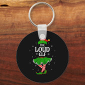 Loud Elf Christmas Family Girls Women Elf Squad Xm Sleutelhanger (Voorkant)