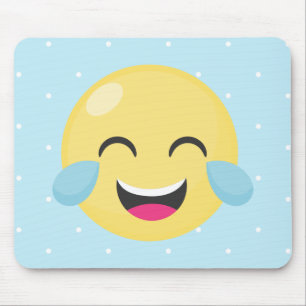 Loud Emoji-Stippen lachen Muismat