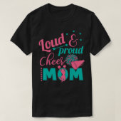 Loud en prod Moeder Moeder Mam Cheerlead T-shirt (Design voorkant)