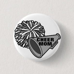*LOUD EN PROUD CHEER MOM** RONDE BUTTON 3,2 CM