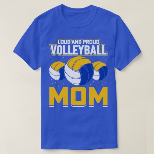 Loud en proud Volleyball mama T-shirt (Design voorkant)