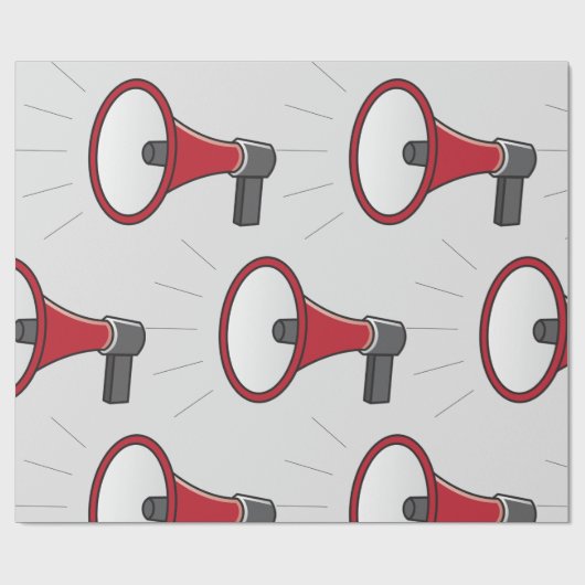 Loud Megaphone Cadeaupapier (Vlak)