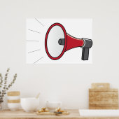 Loud Megaphone Poster (Keuken)