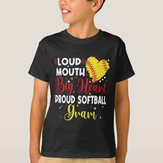 Loud Mouth Big Heart Proud Softll Gram Mother's Da T-shirt (Voorkant)