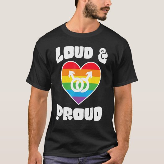 Loud & Trots LGBT Kleding T-shirt (Voorkant)
