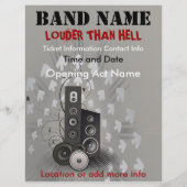 Louder dan Hell Music Flyer (Voorkant)