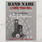 Louder dan Hell Music Flyer (Achterkant)