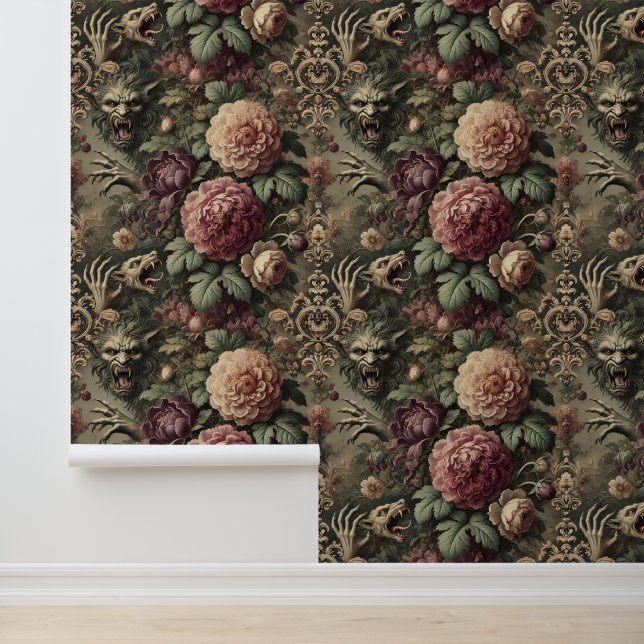 Louder than Blooms - Gotisch Victoriaans Behang (Applicatie)