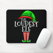 Loudest Elf Group Matching Family Christmas Loud F Muismat (Met muis)