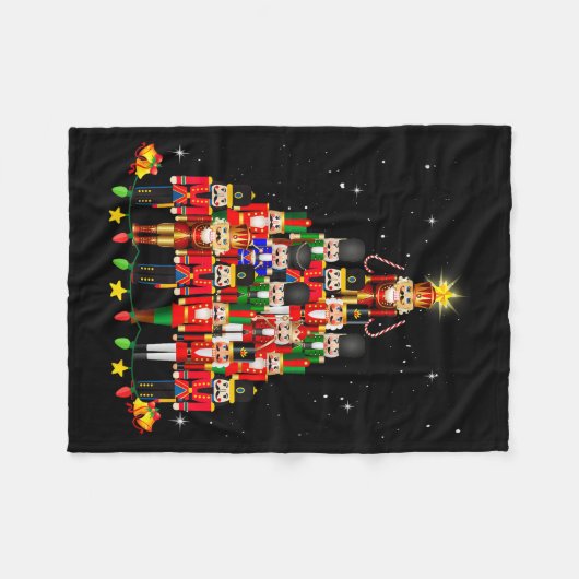 Loudest Nutcracker Group Matching Family Holiday F Fleece Deken (Voorkant (Horizontaal))