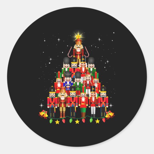 Loudest Nutcracker Group Matching Family Holiday F Ronde Sticker (Voorkant)