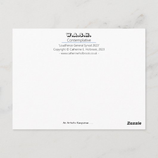 LoudFence Algemene Synode 2023 - briefkaart (Achterkant)