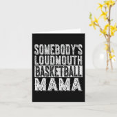 Loudmouth Basketbal Mama Mam Grappige Moederdag Kaart (Gele Bloem)