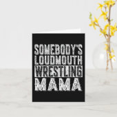 Loudmouth Worstelen Mama Mam Funny Moederdag Kaart (Gele Bloem)