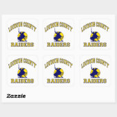 Loudoun County Raiders Vierkante Sticker (Vel)