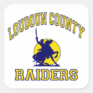 Loudoun County Raiders Vierkante Sticker