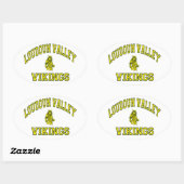 Loudoun Valley Vikings Ovale Sticker (Vel)