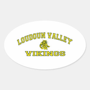 Loudoun Valley Vikings Ovale Sticker