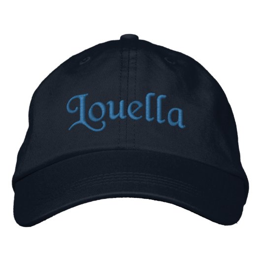 Louella Gepersonaliseerd geborduurd Baseball Pet (Voorkant)