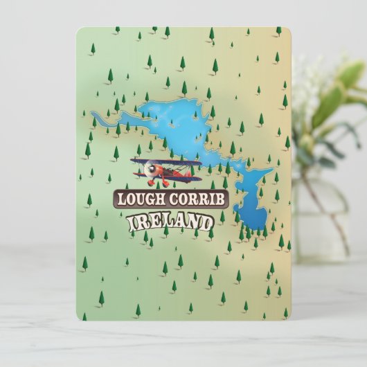 Lough Corrib Ireland  Map. (Staand voorkant)