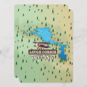 Lough Corrib Ireland  Map. (Voorkant / Achterkant)