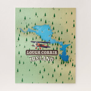 Lough Corrib Ireland  Map. Legpuzzel