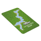 Lough Derg Ierland kaart Magneet (Rechterzijde)