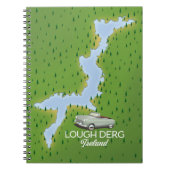 Lough Derg Ireland map Notitieboek (Voorkant)