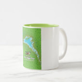 Lough erne Northern Ireland Tweekleurige Koffiemok (Voorkant rechts)