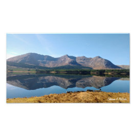 Lough Inagh, Connemara, Ierland Foto Afdruk