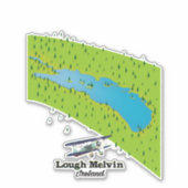 Lough Melvin Ierland Sticker (Voorkant)