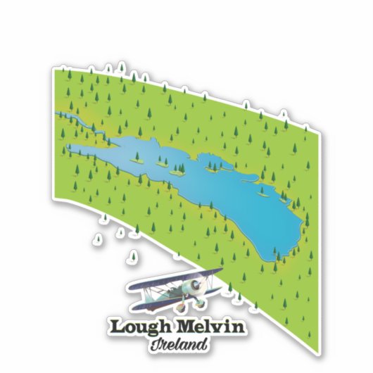 Lough Melvin Ireland Sticker (Voorkant)
