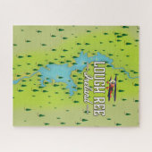 Lough Ree Ireland  Map. Legpuzzel (Horizontaal)