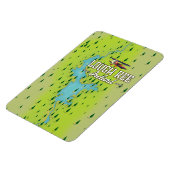 Lough Ree Ireland  Map. Magneet (Linkerzijde)