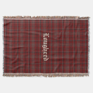 Lougheed Clan Tartan Plaid Custom Worpdeken Deken
