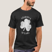 Loughrea Galway Ireland  Shamrock Distresse T-shirt (Voorkant)