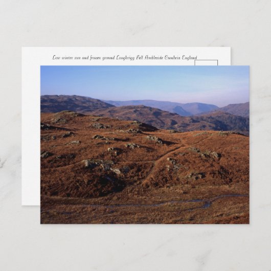 Loughrigg Fell Ambleside Briefkaart (Voorkant / Achterkant)