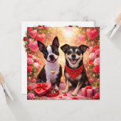 Louie & Luna wensen je een gelukkige Valentijnsdag Kaart (Voorkant / Achterkant in situ)