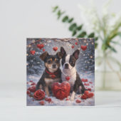 Louie & Luna Wish You a Happy Valentine's Day 7 Kaart (Staand voorkant)