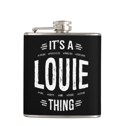 Louie Thing Name Funny Heupfles (Voorkant)