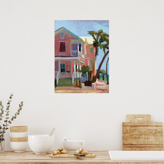 Louies Backyard print (Keuken)