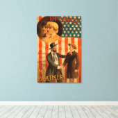 Louis Aldrich in Mijn partner Theatrisch Spel Canvas Afdruk (Insitu (Houten vloer))