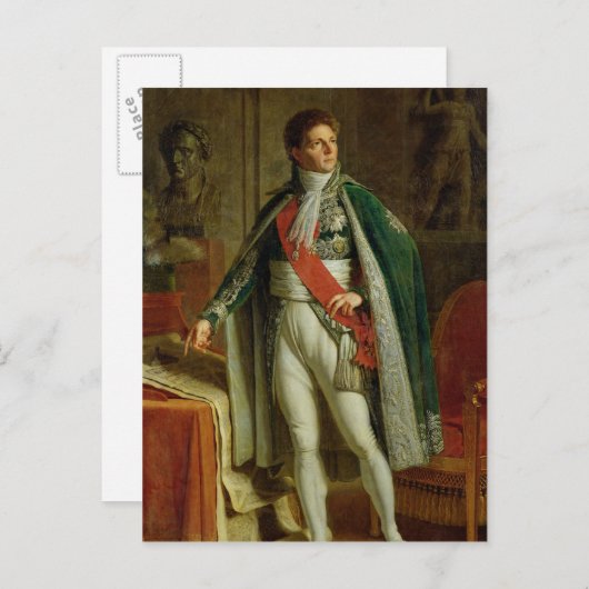 Louis Alexandre Berthier toont kaart van (Voorkant / Achterkant)