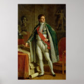 Louis Alexandre Berthier toont kaart van Poster (Voorkant)